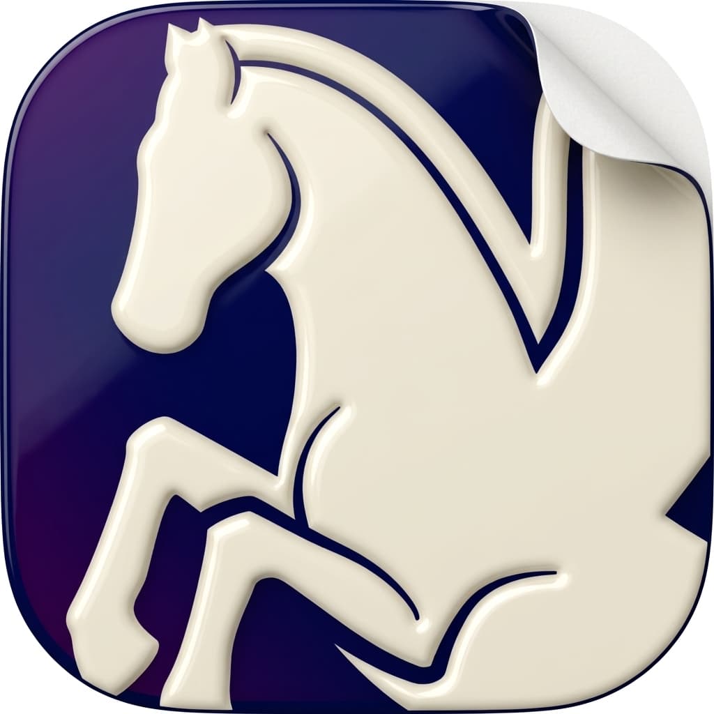 Generated pegasus icon - sticker