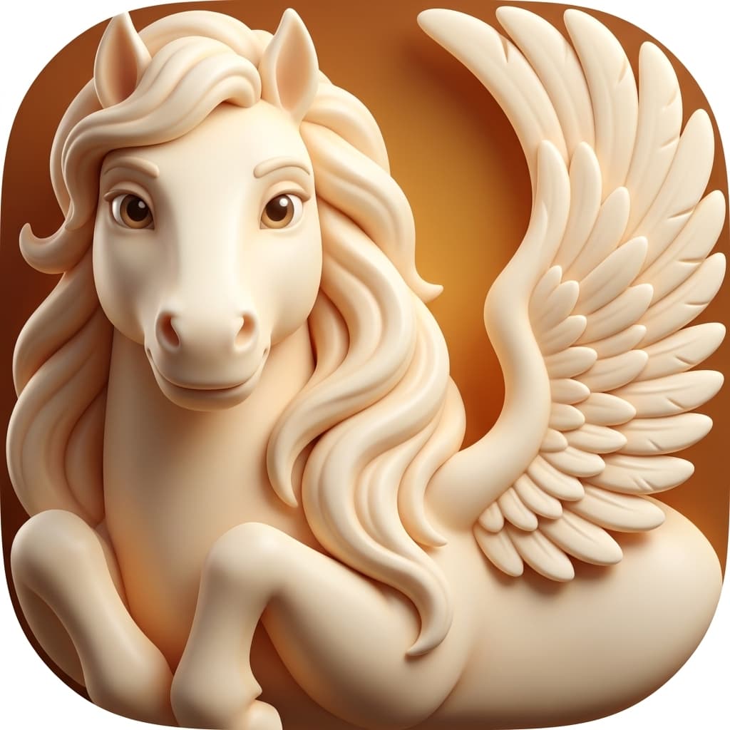 Generated pegasus icon - character