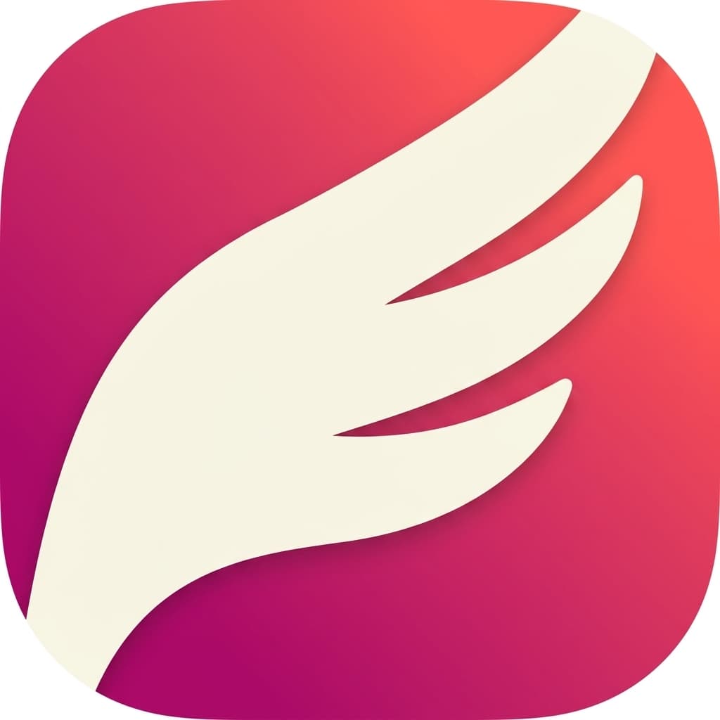 Generated pegasus icon - one wing
