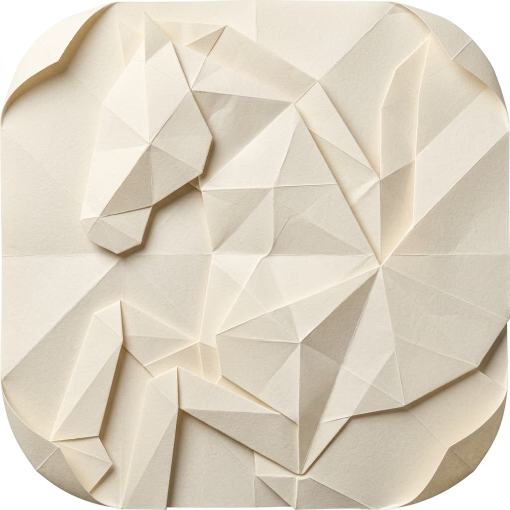 Generated pegasus icon - origami