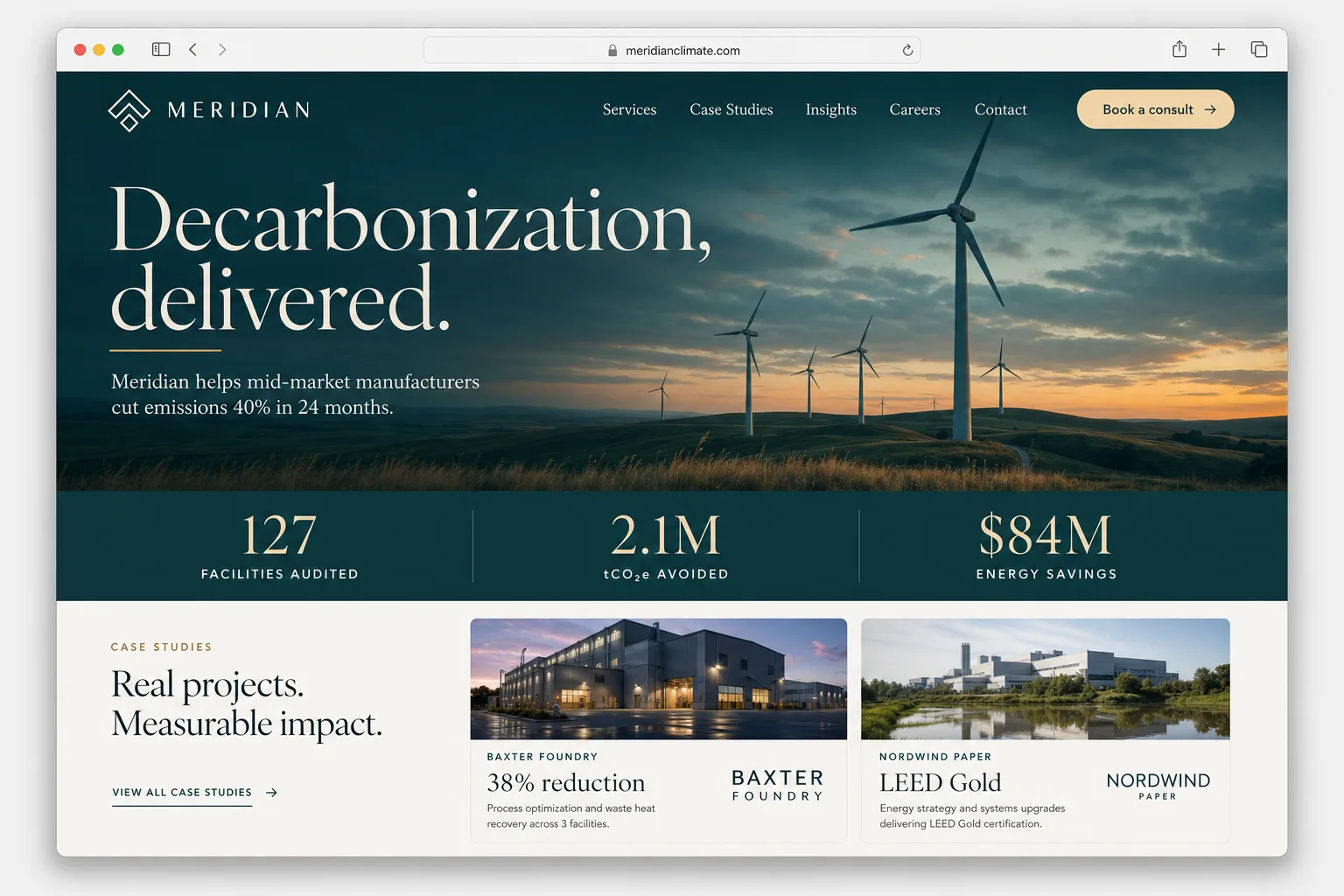 A branded website built on Zo