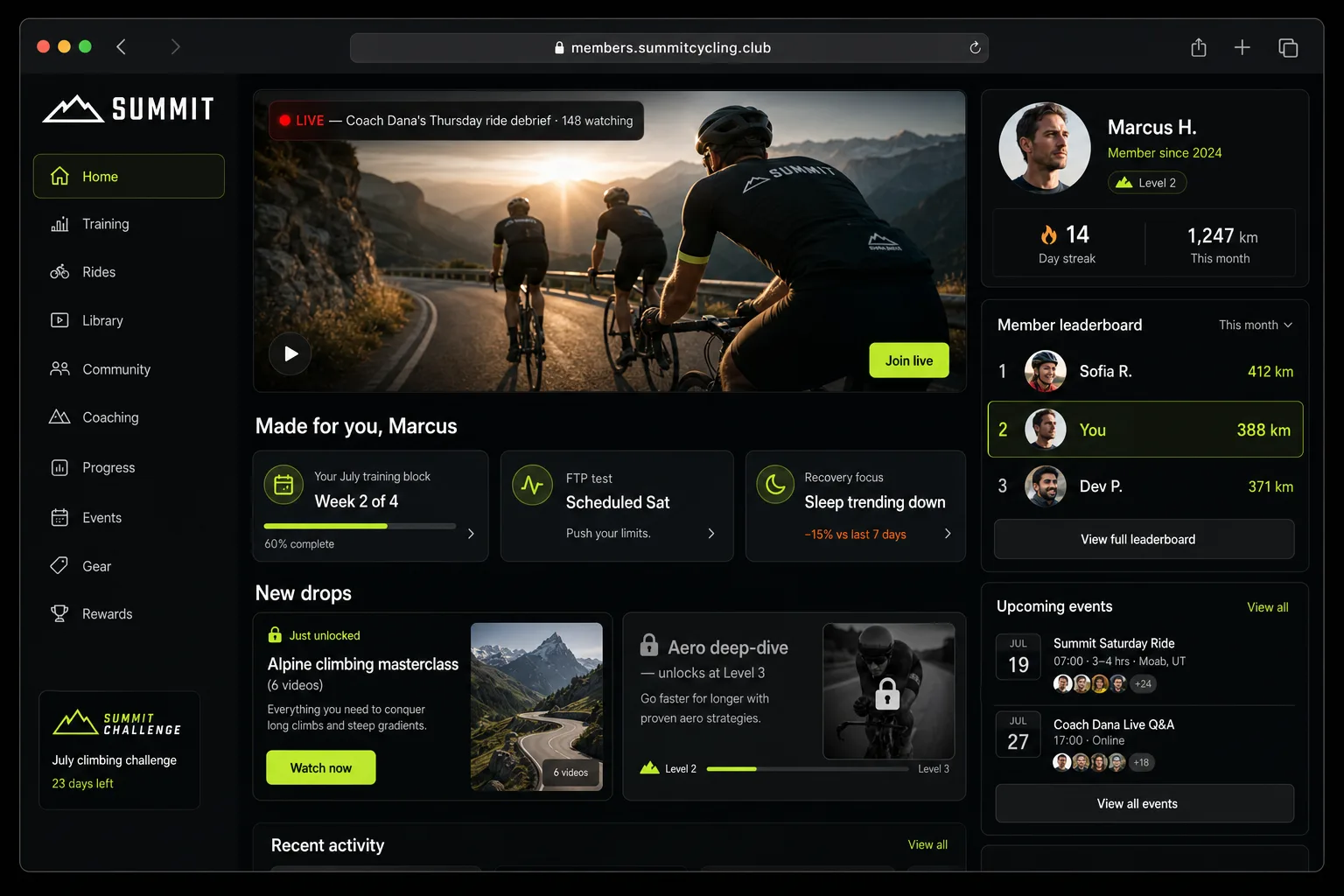 A members-only app built on Zo